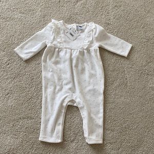 New, Janie and jack, size 3-6 months, long sleeve romper